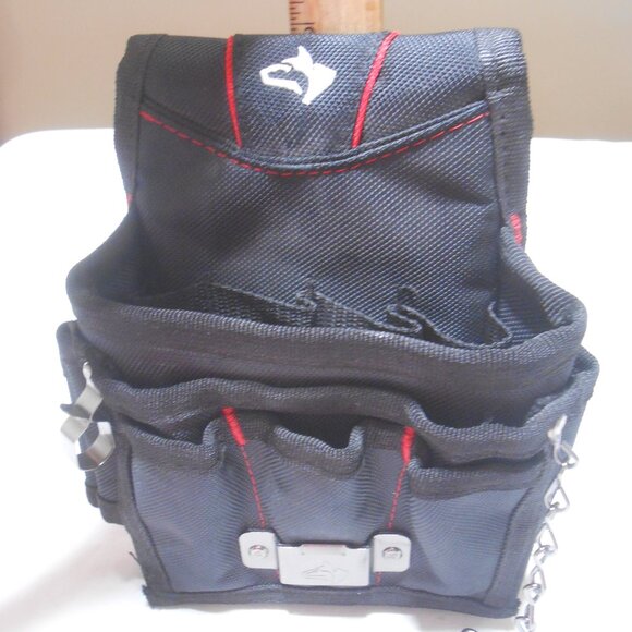 NEW HUSKY BLK SLEEK CANVAS 9 POCKET TOOL STORAGE BELT WATER RESISTANT 🎁👨 - Picture 9 of 9